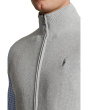 Mesh-Knit Cotton Full-Zip Sweater Vest