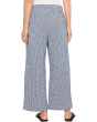 Organic Cotton Pucker Check Ankle Wide Pants