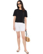 Short Sleeve Shrunken Boxy Crew Neck Tee