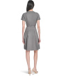 Melange Suiting Belted Aline
