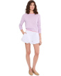 Picot Edge Crewneck Sweater