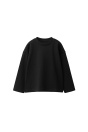 Zara ОДНОТОННАЯ ФУТБОЛКА черного цвета