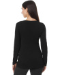 Long Sleeve Twisted Scoop Neck Tee