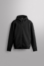 Zara ФУНКЦИОНАЛЬНАЯ черная ТОЛСТОВКА С КАПЮШОНОМ НА МОЛНИИ