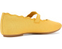 Delicato Wave-Edge Canvas Mary Janes