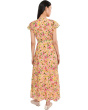 Wrap Front Short Sleeve Midi Dress