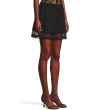 Boyfriend Mini Skirt With Mesh