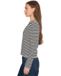 Easy Puff Sleeve Long Sleeve Stripe