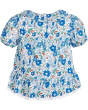Floral Ruffle Hem Blouse (Toddler/Little Kid/Big Kid)