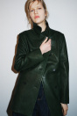 Zara КОЖАНЫЙ ДВУБОРТНЫЙ ПИДЖАК ZW COLLECTION LIMITED EDITION 502193340-501-1