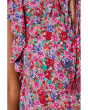 Flutter Sleeve Peplum Woven Top with Ties