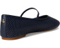 Jayna Perforated Leather Mary Jane Flats