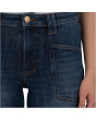 Kelsey High-Rise Flare Frt Pockets Inset Raw Hem in Precocious