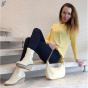 ALBA MODA Свитер M. Кружевной, желтый