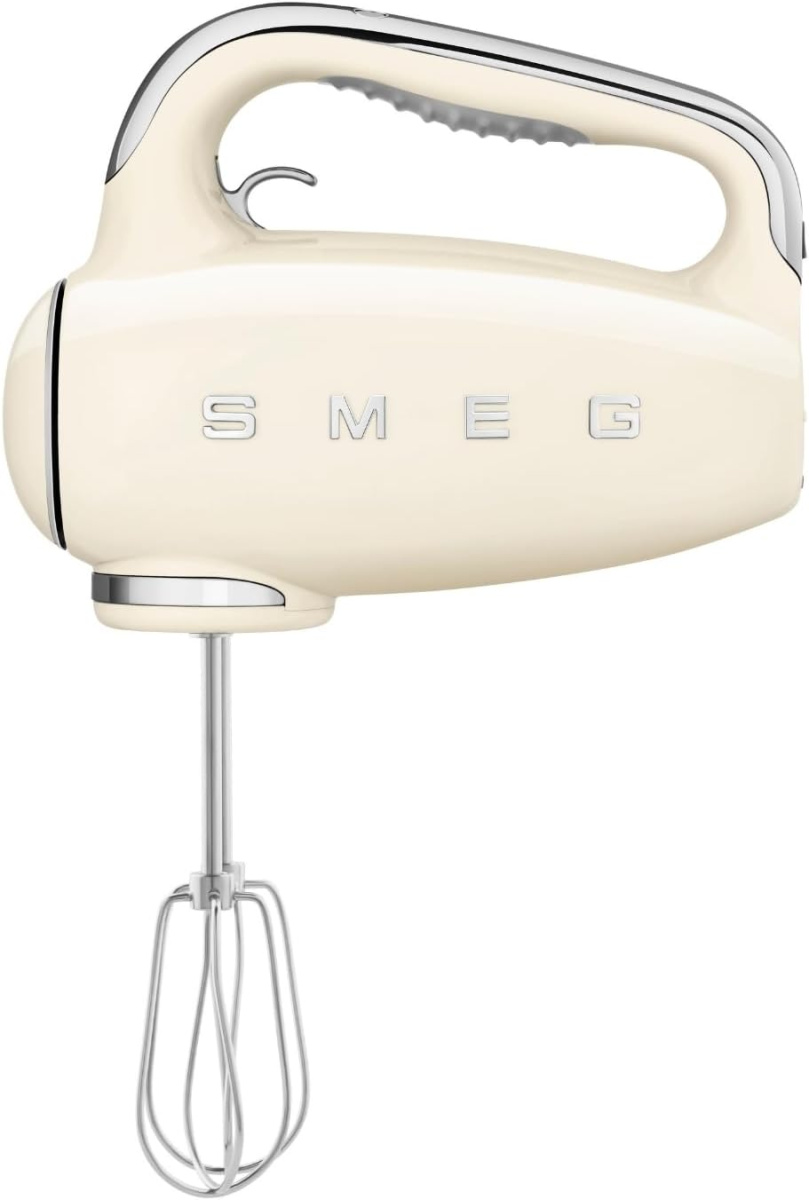 Electric Mixer, 9 -Geschwindigkeitsniveaus, Turbofunktion, glattes Start -Start -up -System, 4 Peitschen, 2 Ganci -Mixer und umhüllt, 250W, Creme