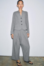 Zara БЛЕЙЗЕР С ЛЬНЯНОЙ ПОДКЛАДКОЙ И ПЕТУШИНЫМ ПЕРОМ ZW COLLECTION 516147095-044-1