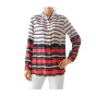 Designer-Bluse, bunt gestreift