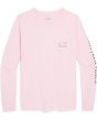 Vineyard Vines Женская футболка с длинным рукавом и принтом кита