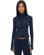 Stevie Active Rib Half Zip Waist Length