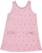 Pink Crystal Heart Denim Bow Dress (Toddler/Little Kid/Big Kid)