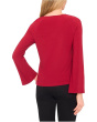 Pearl Bow Applique Long Sleeve Knit Top