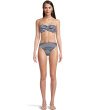 Coastline Stripe Twist Bandeau Top