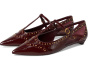 Valkie Studded Kitten Heel T-strap Flat Mule