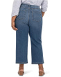 Plus Charlotte High Rise Wide Leg Front Seam Patch Pockets