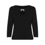 Pullover m. abnehmbarer Brosche, schwarz