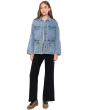 Callista-Oversize Denim Jacket w/ Front Opening