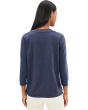 3/4 Sleeve Wide V-Neck Boxy Tee