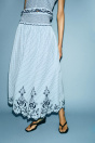 Zara ЮБКА В КЛЕТКУ СРЕДНЕЙ ДЛИНЫ С ВЫШИВКОЙ 510446887-044-1