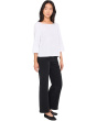 Rosalynn Wide Sleeve Boatneck Top