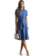 Tie-Front Linen Shirtdress