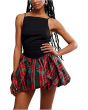 Free People Женское мини-платье в клетку Tinsel Kiss