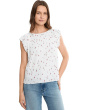 Flutter Sleeve Boat Neck Knit Top
