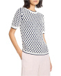 Petite Geo Tuck Stitch Sweater Tee