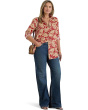 Plus Size Relaxed Fit Floral Linen Shirt
