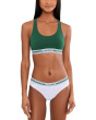 Contrast Band Stretch Cotton Bralette