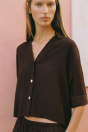 Zara ПЛАВНАЯ РУБАШКА С КОРОТКИМ РУКАВОМ 528121861-716-1