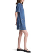 Airy Denim Boxy Mini Shirtdress