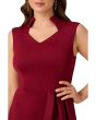 Ruffle Scuba Midi Dress