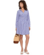 Sunlit Stripe Long Sleeve Shirtdress