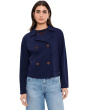 Long Sleeve Double Breasted Crop Jacket