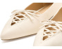 Londyn Lace-Up Nappa Leather Ballet Flats
