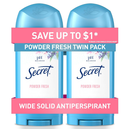 Secret Antiperspirant and Deodorant for Women, 24hr Sweat 