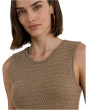 Petite Basket-Weave Sleeveless Sweater Dress