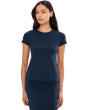 Short Sleeve Shirt with Keyhole Back