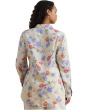 Plus Size Relaxed Fit Floral Linen Shirt