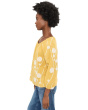 3/4 Sleeve Woven Top with Embroidery
